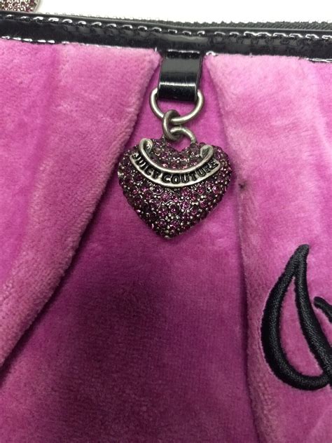 Rare Vintage Purple Juicy Couture Purse Handbag Shoul Gem