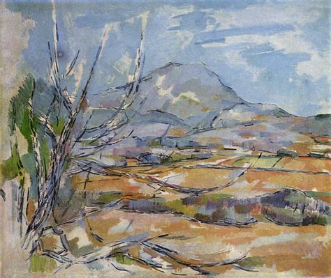 Mont Sainte-Victoire - Paul Cezanne - WikiArt.org - encyclopedia of ...