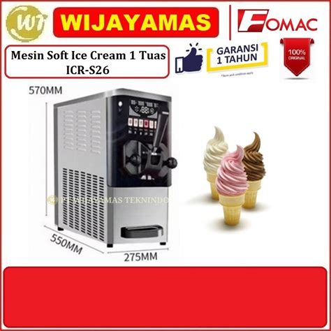 Jual Mesin Soft Ice Cream Tuas Icr S Soft Ice Cream Machine Fomac