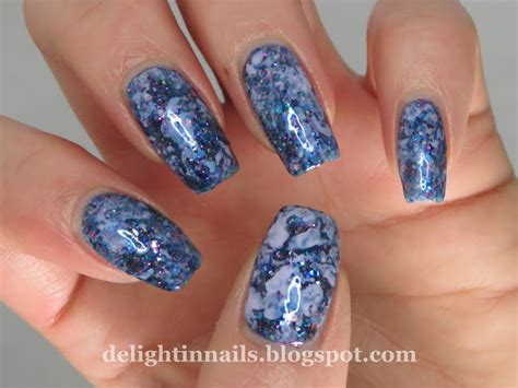 Delight In Nails Week Pick N Mix Challenge Saran Wrap Glitter