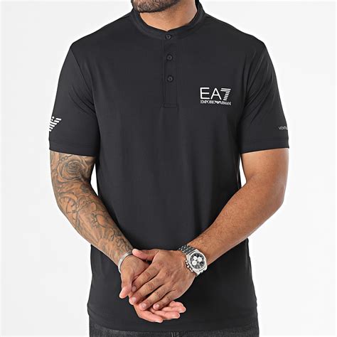 Ea7 Emporio Armani Polo Manches Courtes 8npt21 Pjemz Noir