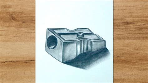 How To Draw A Sharpener Step By Step Realistic Pencil Sharpener