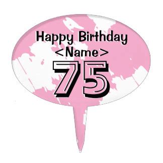 75th Birthday Cake Toppers | Zazzle