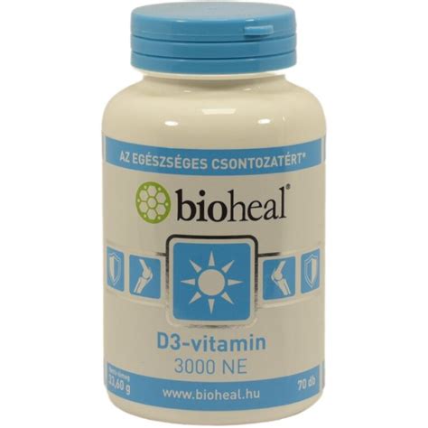 Bioheal D3 vitamin 3000NE D3 vitamin kapszula 70 db Magyar Egészségbolt