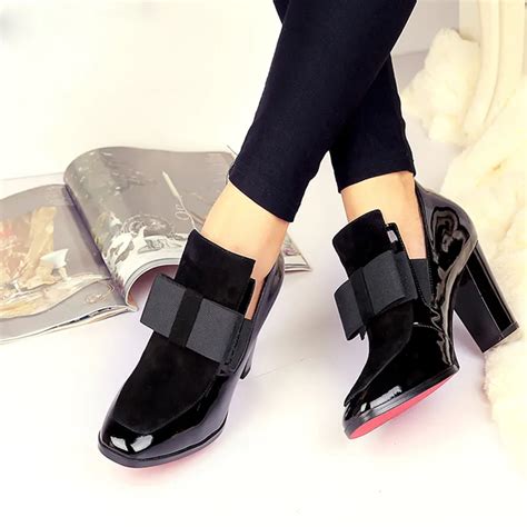 Red Bottom Sole High Heels Pumps Square Toe Genuine Leather Sale Ebay