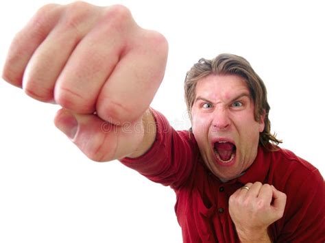 Homme Combattant Avec Les Poings Ou La Boxe Photo Stock Image Du Main