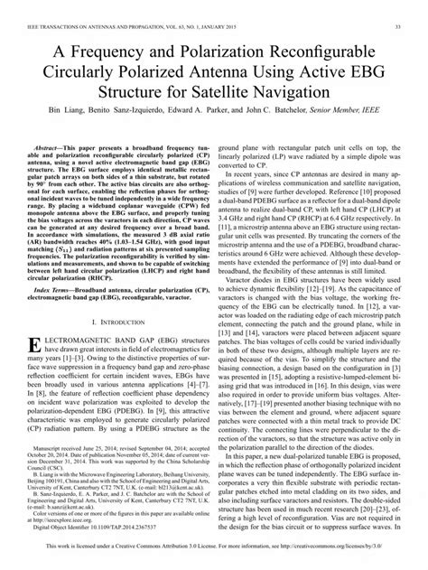 Pdf A Frequency And Polarization Reconfigurable Circularly Polarized