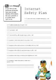 Internet Safety Worksheets