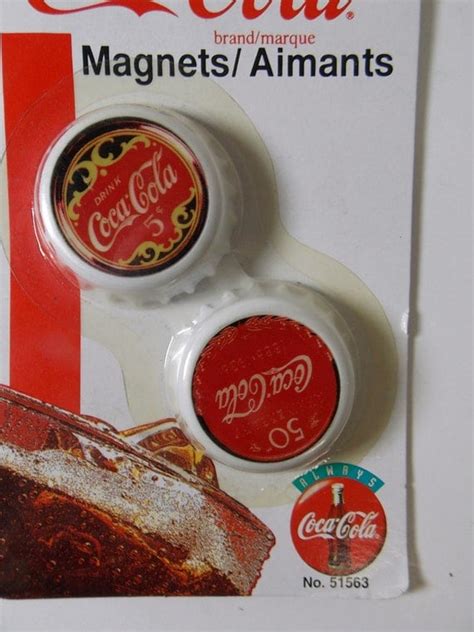 Coca Cola Magnet Collection Coke Magnet Bottle Caps 51563