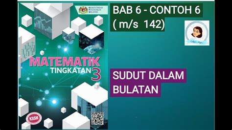 MAT T3 T3 95 SUDUT DALAM BULATAN MATEMATIK T3 Bab 6 Contoh 6