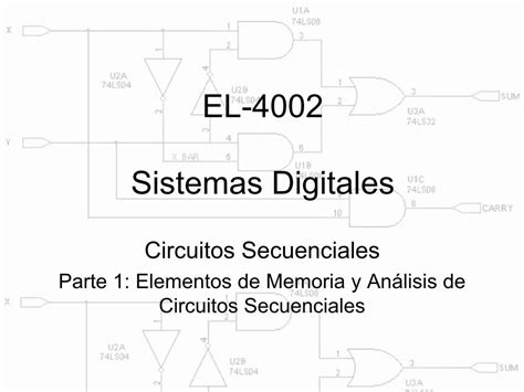 Pdf El 4002 Sistemas Digitales€¦ · Tipos De Circuitos Secuenciales