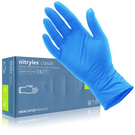 Powder Free Nitrile Gloves Mercator S 100pcs