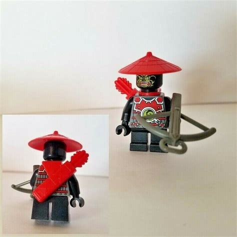 Lego Ninjago Stone Army Scout Minifigure Black Red Hat Quiver Short