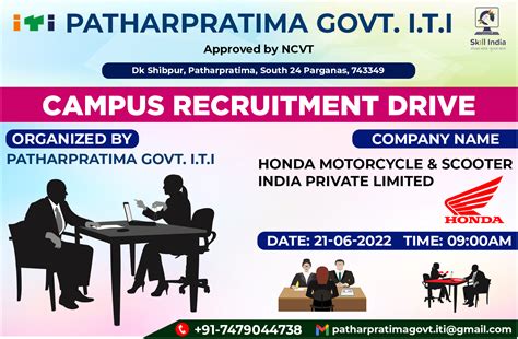 Placement Notice Patharpratima Govt Iti