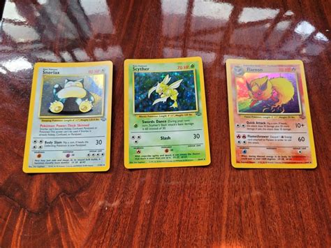 Vintage Pokemon Jungle Unlimited Holo Foils, Hobbies & Toys, Toys & Games on Carousell