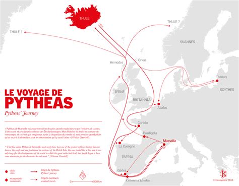 Pytheas’ Voyage Pytheas of Massalia, was a Greek... - Maps on the Web