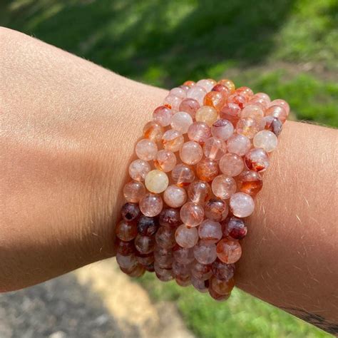 Hematoid Quartz Bracelet The Green Crystal