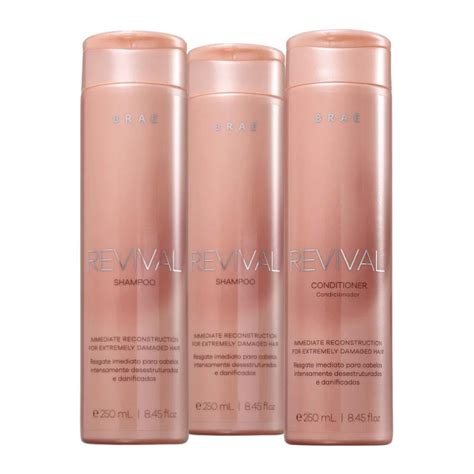 Kit Bra Revival X Shampoo Ml Condicionador Ml Produtos Nico