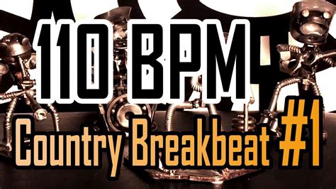 110 Bpm Country Breakbeat 1 4 4 Drum Beat Drum Track Youtube