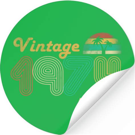 Vintage 1974 48 Years Old Limited Edition 48th Bir Stickers