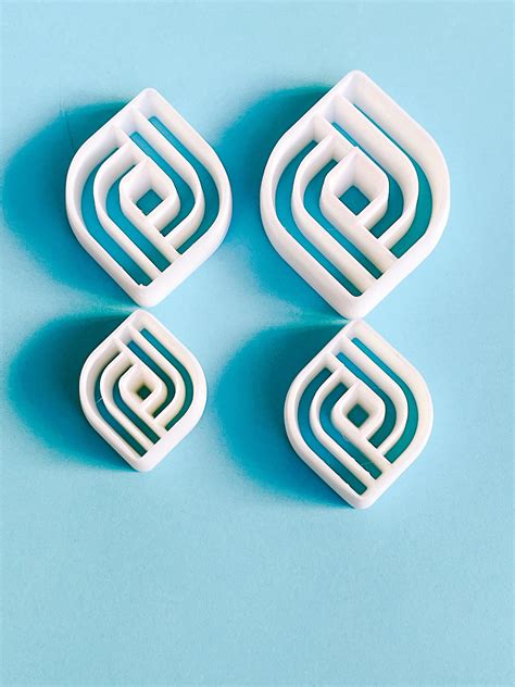 Polymer Clay Cutter Rhombus Shape For Making Earrings From Etsy