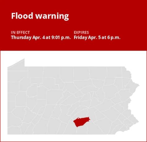 Update Flood Warning Issued For Cumberland County Until Friday Evening