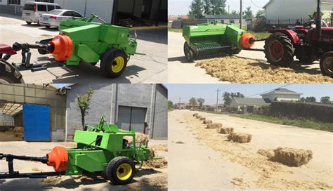 Tractor Corn Silage Grass Hay Straw Square Baler Machine Pto With