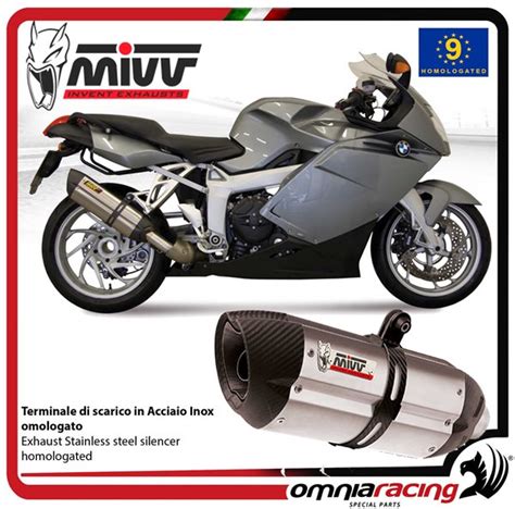 Mivv Suono Exhaust Slip On Homologated Inox For Bmw K1200r S Gt 2005