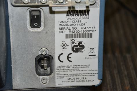 DSC_0051.JPG of FOR PARTS Datamax DMX I 4208 I Class Thermal Label ...