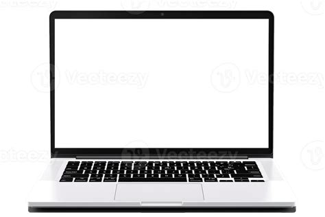 Laptop With Blank Screen Isolate On Transparent Background Png