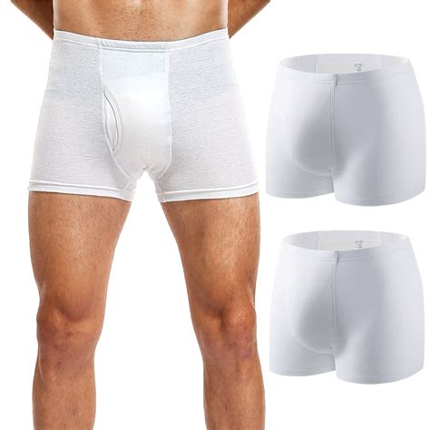 Mens Incontinence Underwear Leakproof Reusable Heavy Absorbency