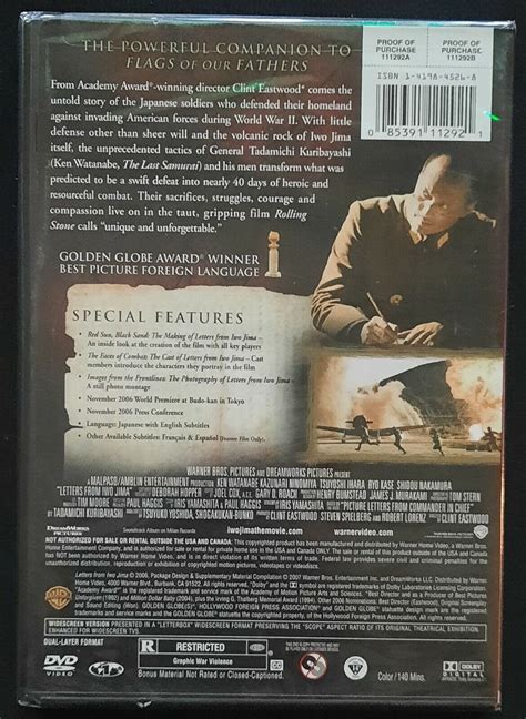 Letters From Iwo Jima Dvd 2007 2 Disc Set Special Edition New 85391112921 Ebay