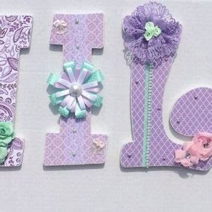 Custom Nursery Wall Letters Decorative Letters - Etsy