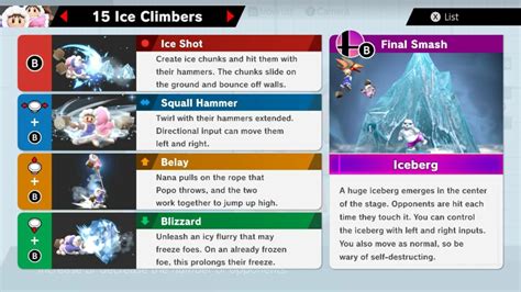 Smash Ultimate Ice Climbers Guide Moves Outfits Strengths Weaknesses