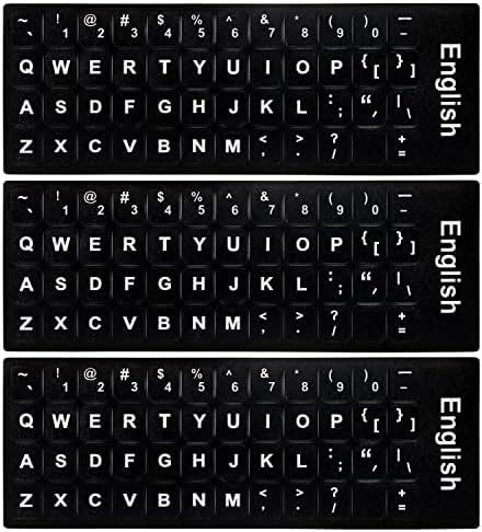 Amazon Universal English Keyboard Stickers Computer Letter