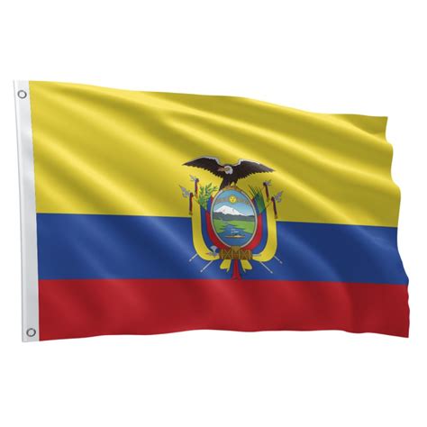 Bandeira Equador Sublimada M X M Na Fadrix