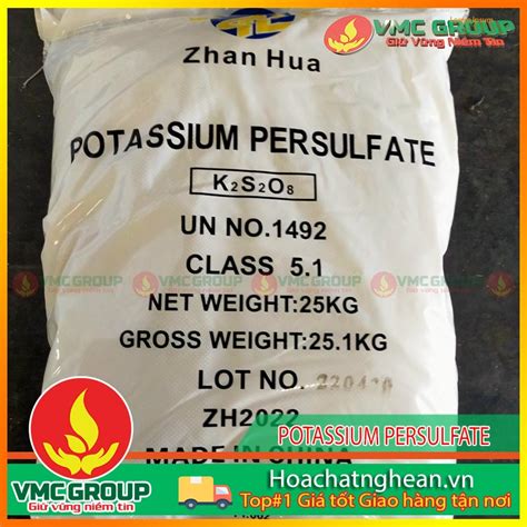 Potassium Persulfate Kali Persunfat K2s2o8 Trung QuỐc HÓa ChẤt Tp Vinh™ HÓa ChẤt NghỆ