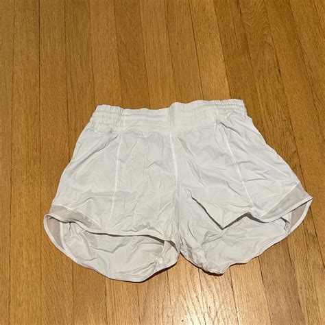 Lulu Lemon Hotty Hot High Rise Shorts Size Barely Depop