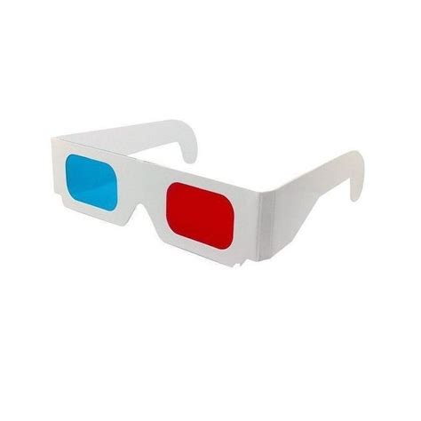 Ochelari 3d Red Cyan Cu Rama De Carton Glowmania