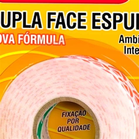 Fita Dupla Face Espuma 12mm X 2m Fixa Pro ADELBRAS 816000001