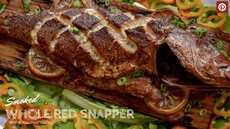 Smoked Whole Red Snapper Culinary Lion