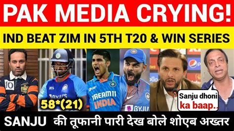 Pak Media Crying Ind Beat Zim Th T Ind Vs Zim Th T