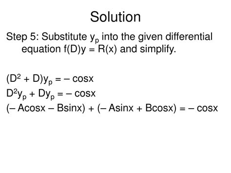 Ppt The Method Of Undetermined Coefficients Muc Powerpoint