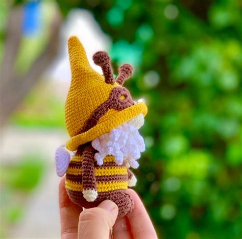 Crochet Pattern Bumblebee Gnome Crochet Pattern Bumblebee Etsy