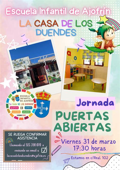 JORNADA DE PUERTAS ABIERTAS ESCUELA INFANTIL 2023 Ayuntamiento de Ajofrín