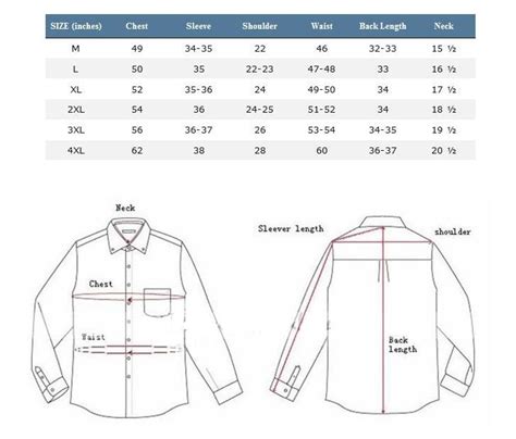Mens Button Down Shirt Size Chart Livin Tournament Oregon A