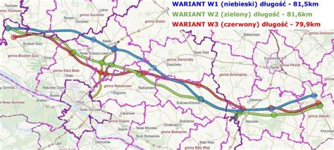 Przebieg Trasy S Od Autostrady A Do Warszawy Mapy Informacje