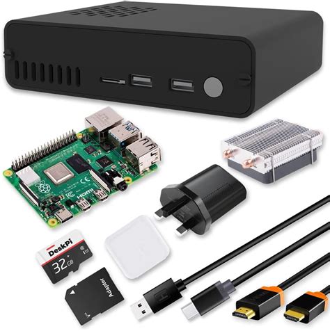 GeeekPi Raspberry Pi 4 DeskPi Pro V2 Set Top Box Kit SSD Support Full