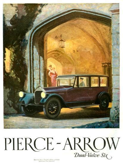 1920s Usa Pierce Arrow Magazine Advert Giclee Print