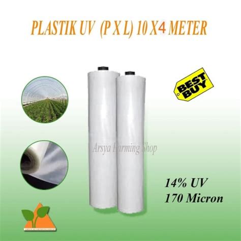 Plastik Uv Lebar 4 Meter Panjang 10 Meter 14p 170 Micron